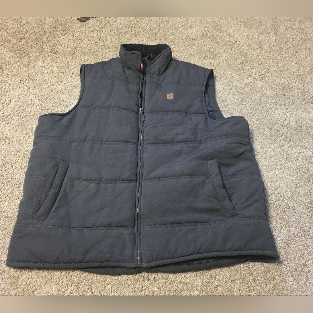 Xl Coleman Puffer Vest Jacket Men's Outdoor Hiking Camping Gray
